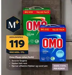 Megaflis Omo Pluss color/hvitt, Medlemspris tilbud