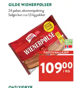 Jacobs GILDE Wienerpølser tilbud