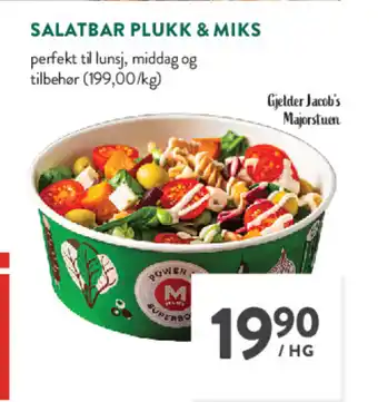 Jacobs Salatbar plukk & miks tilbud