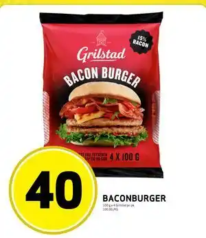 Bunnpris BACONBURGER tilbud