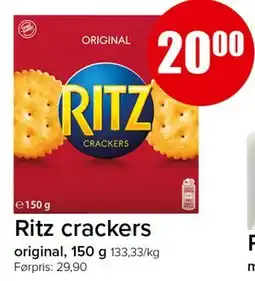 Spar Ritz crackers tilbud