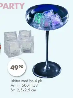 Sparkjøp Isbiter med lys 4 pk tilbud