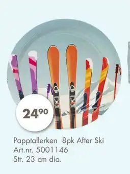 Sparkjøp Papptallerken 8pk After Ski tilbud