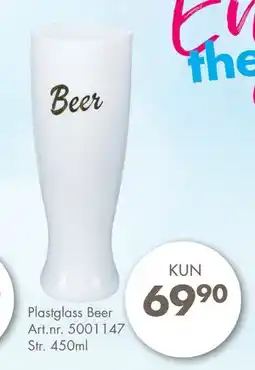 Sparkjøp Plastglass Beer tilbud