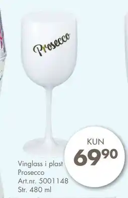 Sparkjøp Vinglass i plast Prosecco tilbud