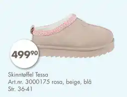 Sparkjøp Skinntøffel Tessa tilbud