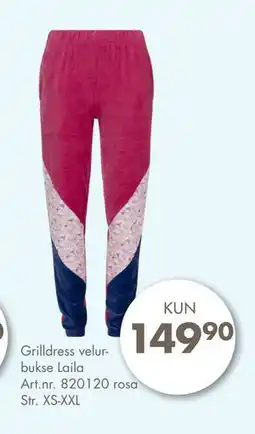 Sparkjøp Grilldress velurbukse Laila tilbud