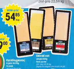 Eurocash Skivad ost Längta Flera sorter tilbud