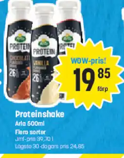 Eurocash Proteinshake Arla Flera sorter tilbud