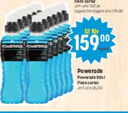 Eurocash Powerade Powerade Flera sorter tilbud