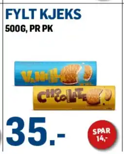 Price Lagerbutikk Fylt kjeks tilbud