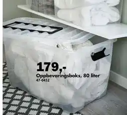 Biltema Oppbevaringsboks, 80 liter tilbud