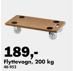 Biltema Flyttevogn, 200 kg tilbud