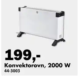 Biltema Konvektorovn, 2000 W tilbud