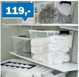 Biltema Oppbevaringsboks, 40 liter tilbud