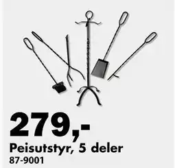 Biltema Peisutstyr, 5 deler tilbud