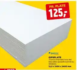 jem & fix GIPSPLATE tilbud