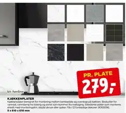 jem & fix KJØKKENPLATER tilbud