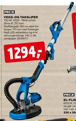 jem & fix VEGG-OG TAKSLIPER tilbud