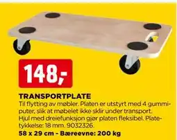 jem & fix TRANSPORTPLATE tilbud