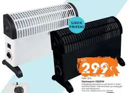 Mekk Varmeovn 1500W tilbud