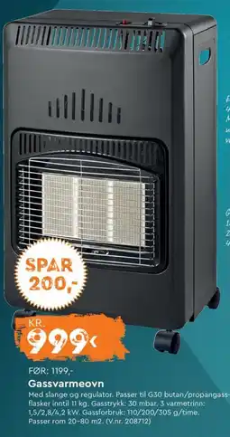 Mekk Gassvarmeovn tilbud