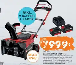 Mekk Einhell Elektrisk snøfreser tilbud