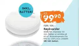 Mekk Røykvarsler tilbud