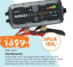 Mekk Startbooster tilbud