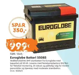Mekk Euroglobe Batteri 55085 tilbud