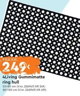 Mekk 4Living Gummimatte ring hull tilbud