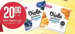 CC Mat Biola Yoghurt 4 pk , ass, Tine tilbud
