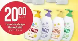 CC Mat Lano håndsåpe flaske/refill , ass tilbud