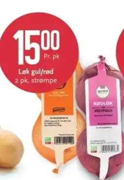 CC Mat Løk gul/rød 2 pk, strømpe tilbud