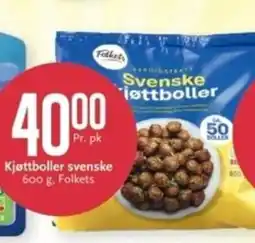 CC Mat Kjøttboller svenske , Folkets tilbud