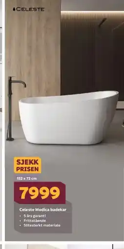 Megaflis Celeste Modica badekar tilbud
