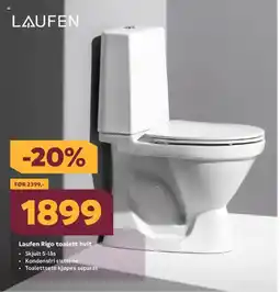 Megaflis Laufen laufen rigo toalett hvit tilbud