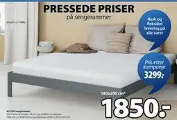 JYSK KILDEN sengeramme tilbud