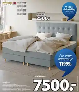 JYSK NEVLA kontinentalseng grå-23 tilbud