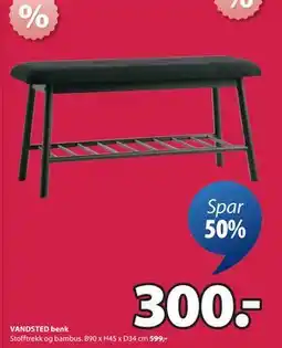 JYSK VANDSTED benk tilbud