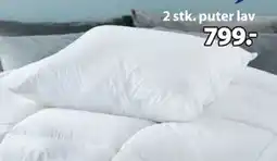 JYSK 2 stk. puter lav tilbud