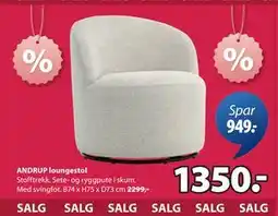 JYSK ANDRUP loungestol tilbud