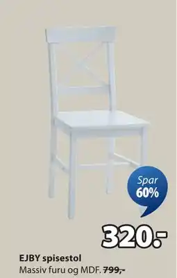 JYSK EJBY spisestol tilbud