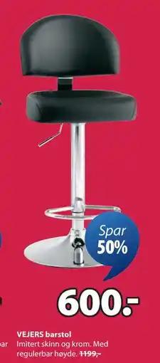 JYSK VEJERS barstol tilbud