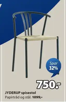 JYSK JYDERUP spisestol tilbud