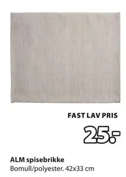 JYSK ALM spisebrikke tilbud