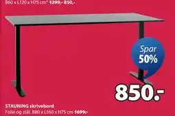 JYSK STAUNING skrivebord tilbud