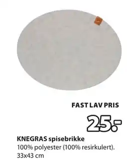 JYSK KNEGRAS spisebrikke tilbud