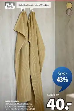 JYSK IDALA håndkle tilbud