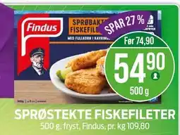 Kiwi SPRØSTEKTE FISKEFILETER tilbud